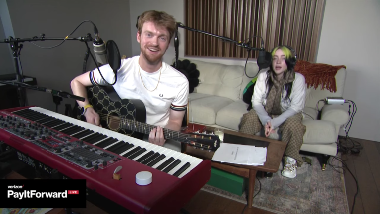 Billie Eilish and Finneas at Verizon Pay It Forward LIVE